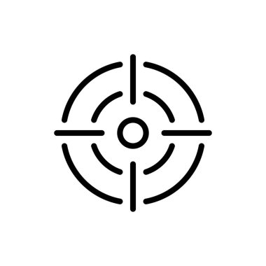 Uygulamalar ve web siteleri için hedef simgesi. hedef simge vektörü. hedef pazarlama işareti ve sembol