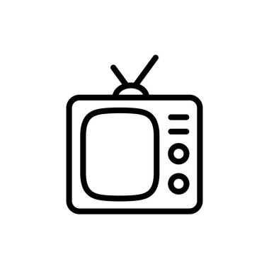 Uygulamalar ve web siteleri için TV simgesi. televizyon işareti ve sembol