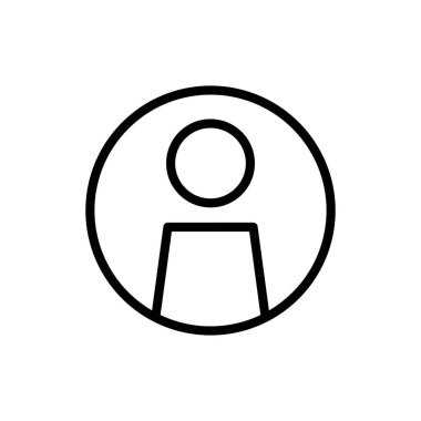 Uygulamalar ve web siteleri için kullanıcı simgesi. İmza ve sembol. insanlar simgesi. 