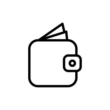 Uygulamalar ve web siteleri için cüzdan simgesi. cüzdan işareti ve sembol