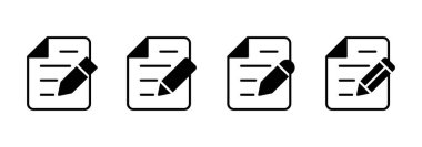 Not simgesi vektörü. not defteri işareti ve sembol