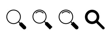 Simge vektörünü ara. Büyüteç işareti ve sembolü ara