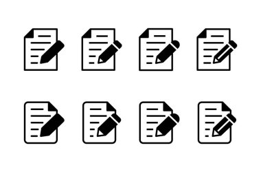 Not simgesi logo tasarımı. not defteri işareti ve sembol