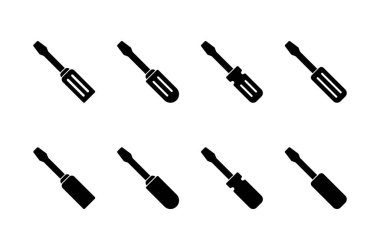 Tornavida simgesi logosu tasarımı. araç işareti ve sembol