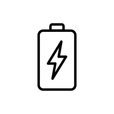 Uygulamalar ve web siteleri için pil simgesi. Şarj işareti. pil şarj seviyesi