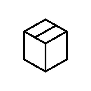 Uygulamalar ve web siteleri için kutu simgesi. kutu işareti ve sembol, paket, paket