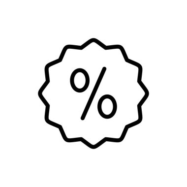 Uygulamalar ve web siteleri için indirim simgesi. İndirim etiketi ve sembolü