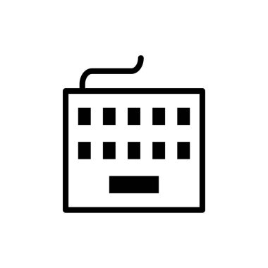 Uygulamalar ve web siteleri için klavye simgesi. Klavye işareti ve simgesi