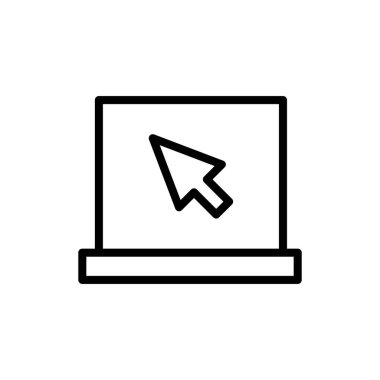 Uygulamalar ve web siteleri için dizüstü bilgisayar simgesi. bilgisayar işareti ve sembol