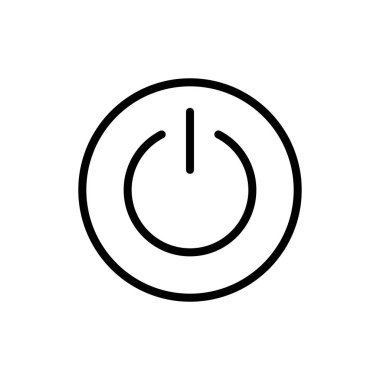 Uygulamalar ve web siteleri için güç simgesi. Güç Anahtarı işareti ve sembolü. Elektrik gücü.