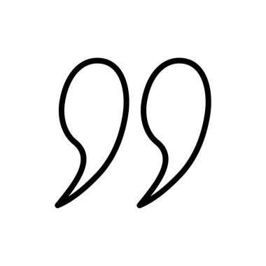 Uygulamalar ve web siteleri için simge sembolü. Tırnak işareti ve sembol