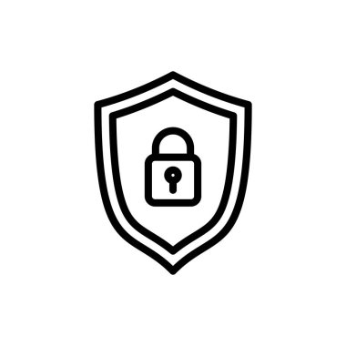 Uygulamalar ve web siteleri için güvenlik simgesi. Koruma ikonu. Özel hayat. vpn