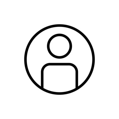 Uygulamalar ve web siteleri için kullanıcı simgesi. İmza ve sembol. insanlar simgesi. 