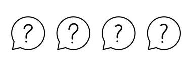 Soru simgesi vektörü. soru işareti ve sembol