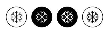 Uygulamalar ve web siteleri için kar simgesi. kar tanesi işareti ve sembol