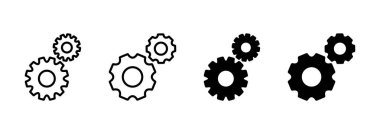 Simge vektörü ayarlanıyor. İşaret ve sembol. Vites İşareti