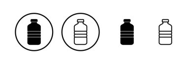 Şişe simgesi logosu tasarımı. şişe işareti ve sembol