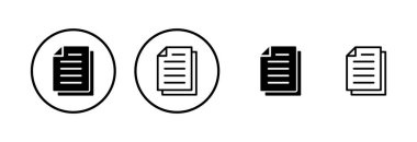 Belge simgesi logo tasarımı. Kağıt ve sembol. Dosya Simgesi