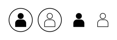 Kullanıcı simgesi logosu tasarımı. İmza ve sembol. insanlar simgesi. 