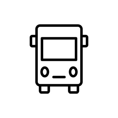 Uygulamalar ve web siteleri için otobüs simgesi. otobüs işareti ve sembol