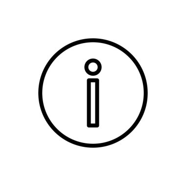 Uygulamalar ve web siteleri için bilgi simgesi simgesi. İmza ve sembol hakkında. soru işareti simgesi