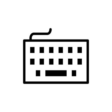 Uygulamalar ve web siteleri için klavye simgesi. Klavye işareti ve simgesi