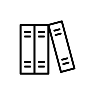 Uygulamalar ve web siteleri için kütüphane simgesi. eğitim işareti ve sembol