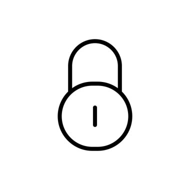 Uygulamalar ve web siteleri için simge kilitle. Asma kilit işareti ve sembol. Şifreleme simgesi. Güvenlik sembolü