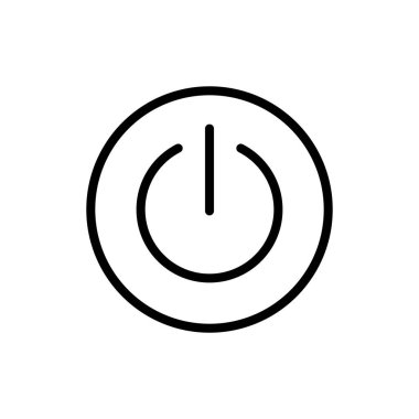 Uygulamalar ve web siteleri için güç simgesi. Güç Anahtarı işareti ve sembolü. Elektrik gücü.