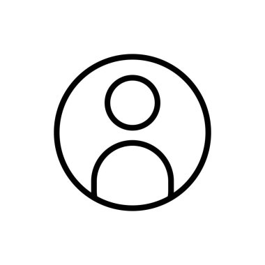 Uygulamalar ve web siteleri için kullanıcı simgesi. İmza ve sembol. insanlar simgesi. 