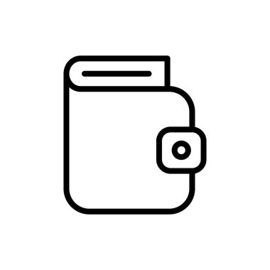 Uygulamalar ve web siteleri için cüzdan simgesi. cüzdan işareti ve sembol