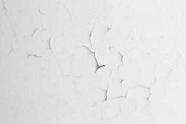 Beyaz boyasını soyulmuş. Yakın çekim.