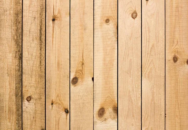 Tekstur pagar kayu segar. Papan kayu baru yang ringan. Tutup u — Stok Foto