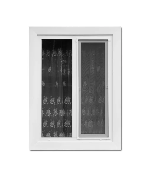 Nova janela de plástico limpa branca. Fechar — Fotografia de Stock