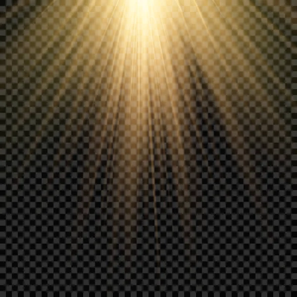 Light flare special effect with rays of light and magic sparkles. Glow transparent vector light effect set, explosion, glitter, spark, sun flash.