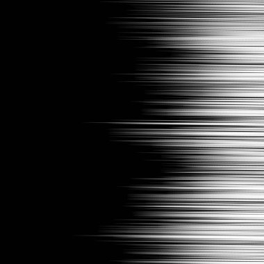 Çizgi roman hareket etkisi. Vektör hız çizgileri. Siyah beyaz resim.