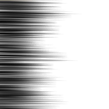 Çizgi roman hareket etkisi. Vektör hız çizgileri. Siyah beyaz resim.