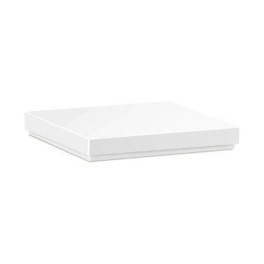 3D ürün karton ambalajlama kutu. İllüstrasyon izole beyaz arka plan üzerinde. Şablon hazır tasarımınız için alay