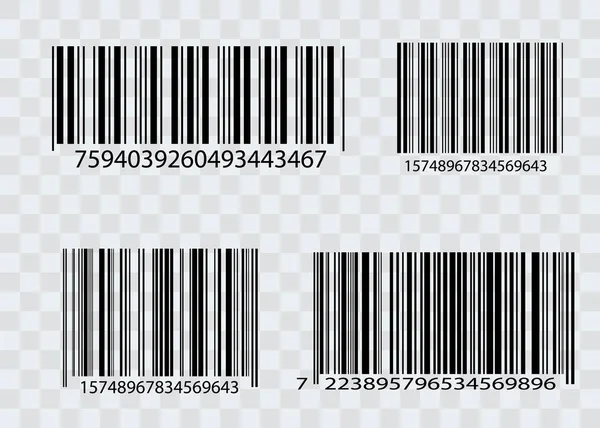 Realistisches Strichcode Symbol Ein Moderner Einfacher Flacher Barcode Marketing Das — Stockvektor