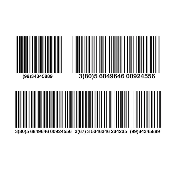 Realistisches Strichcode Symbol Ein Moderner Einfacher Flacher Barcode Marketing Das — Stockvektor