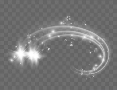 Soyut vektör sihirli parlayan yıldız ışığı efekti neon ile eğik çizgiler bulanık. Bokeh ile parlak toz yıldız iz.