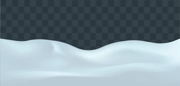 Paisaje Nevado Aislado Sobre Fondo Oscuro Transparente Ilustración Vectorial Decoración — Archivo Imágenes Vectoriales