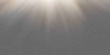 Işık, ışık ve sihirli parıltılarla özel efekt oluşturur. Şeffaf vektör ışık efekti seti, patlama, sim, kıvılcım, güneş ışığı.