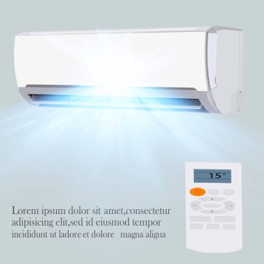 Klima vektör arka plan reklam.