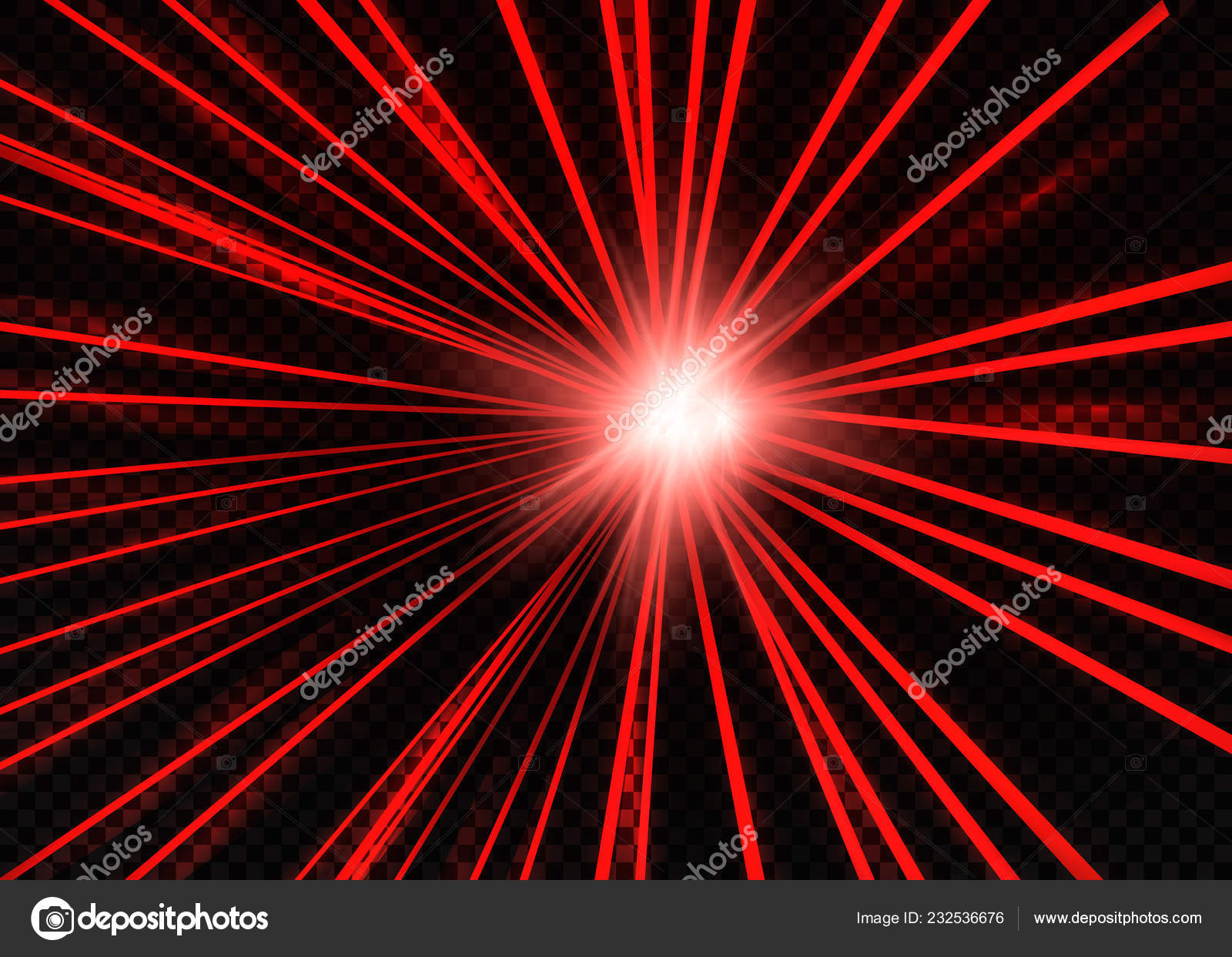 Abstract Red Laser Isolated Black Background Vector Illustration Stock Vector ©kume111000 232536676