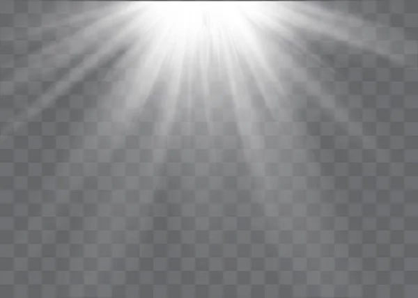 ベクトル透明日光特別なレンズ フレア光 — ストックベクタ