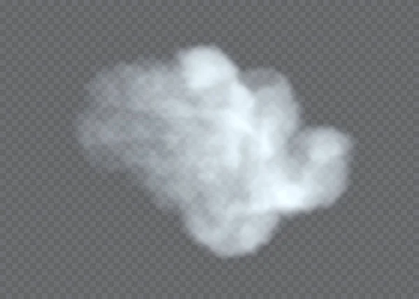 雾气或烟雾隔离透明的特殊效果 白色矢量云雾或雾气背景 矢量说明 — 图库矢量图片