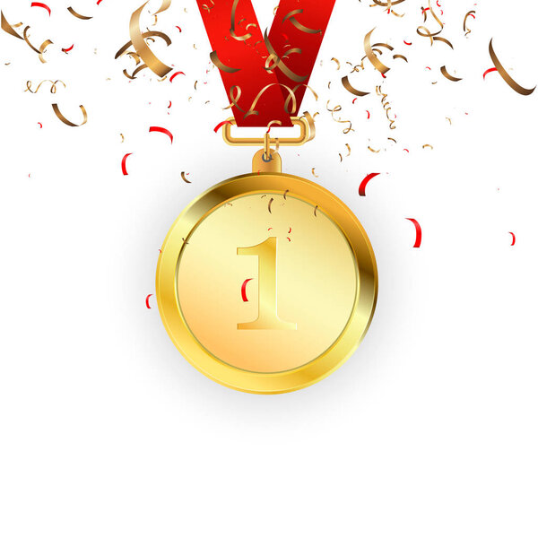 Бывший победитель. Первое место в конкурсе. Векторная иллюстрация
