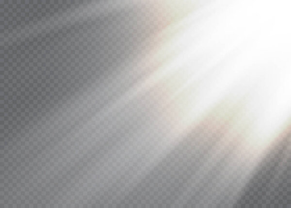 Vector transparent sunlight special lens flare light effect