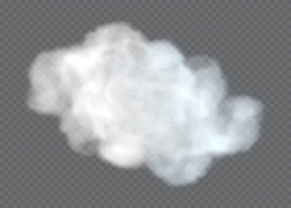Efecto Especial Transparente Destaca Con Niebla Humo Nube Blanca Vector — Vector de stock